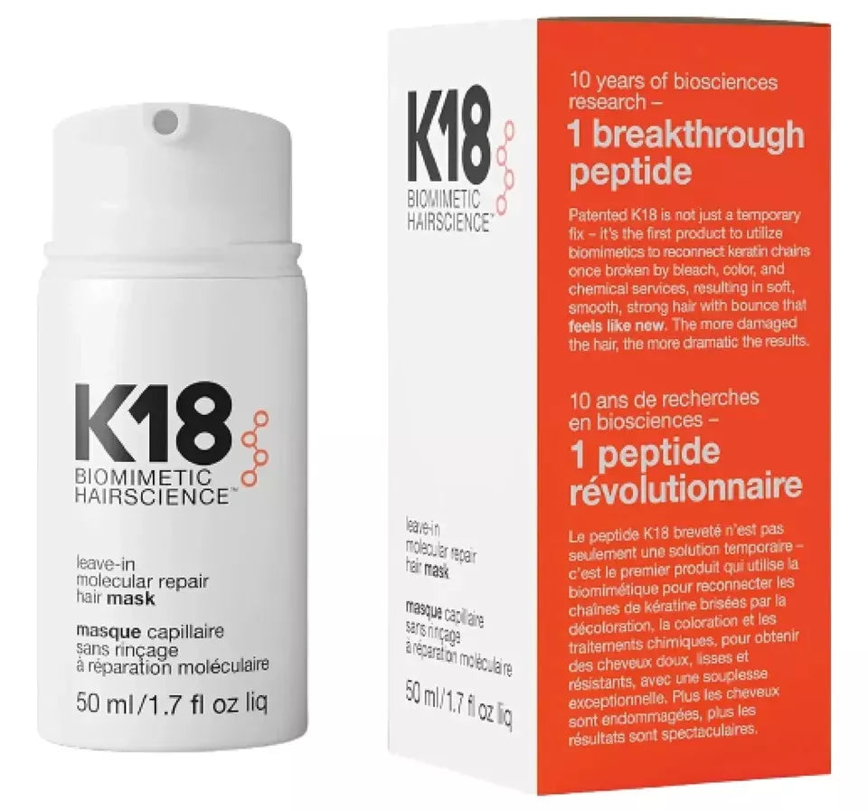 NEW K18 Biomimetic Hairscience Leave-in Molecular Repair Hair Mask 50ml