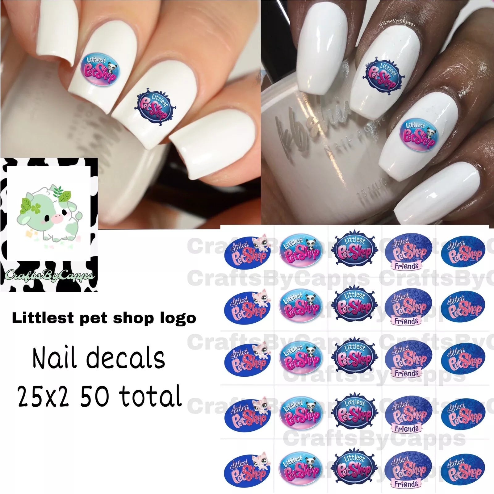 Littlest Pet Shop Nail Decals Set Of 50