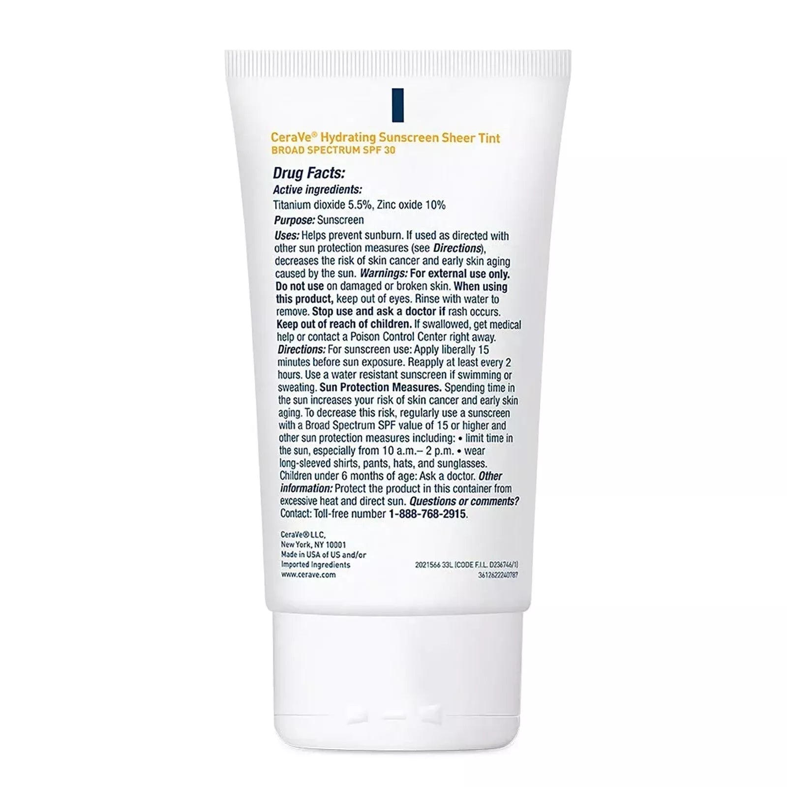 Cerave Hydrating Sunscreen Face Sheer with Tint - SPF 30 - 1.7 oz