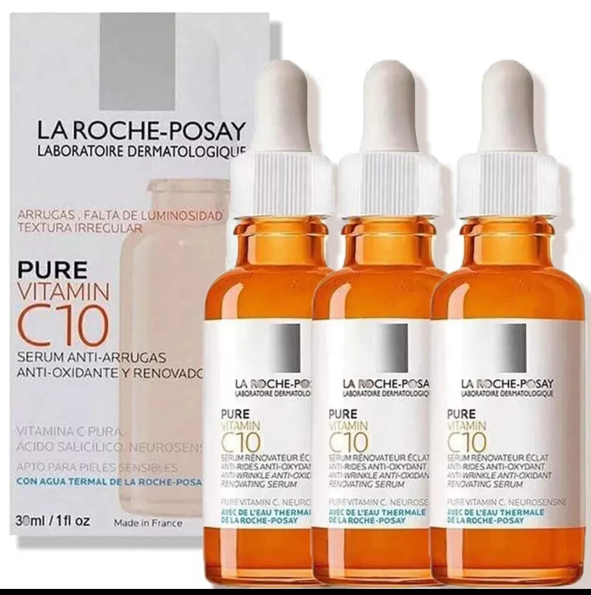 *Authentic* La Roche-Posay 10% Pure Vitamin C Serum - Anti-Wrinkle *Exp. 05/2026