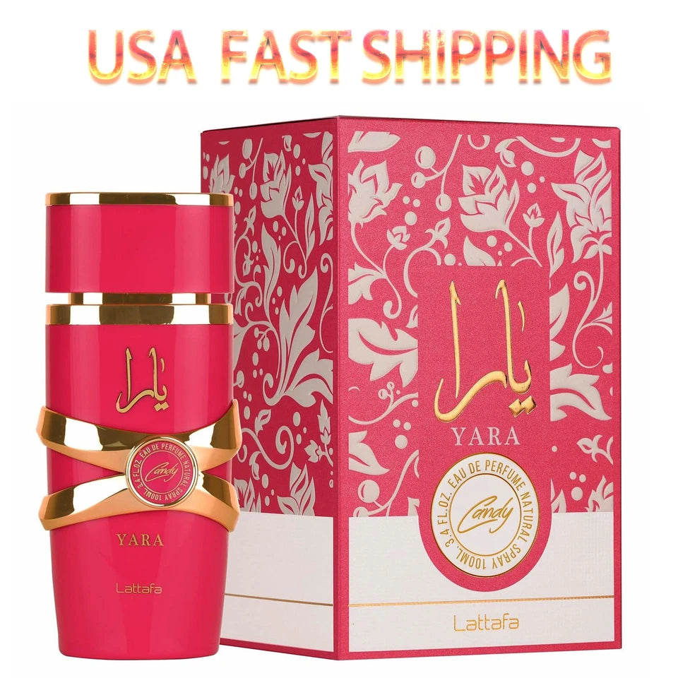 Lattafa Yara Candy for Women Eau de Parfum Spray 3.4 OZ / 100 ml