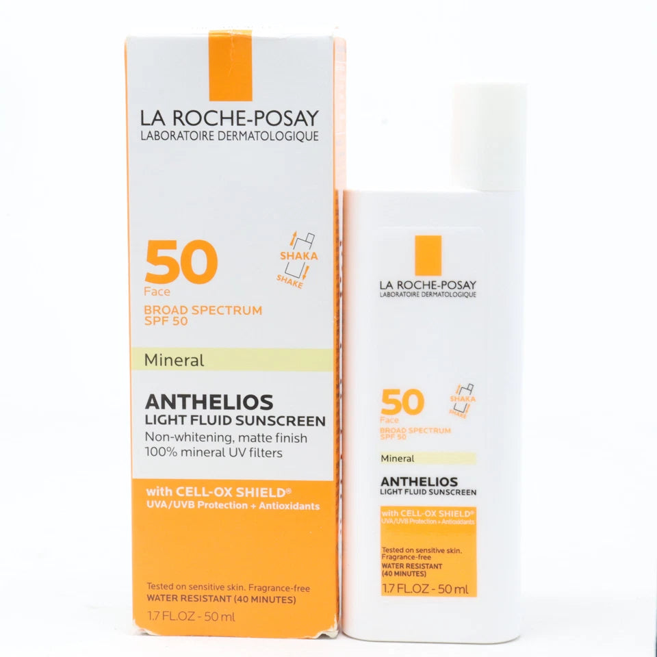 La Roche-Posay Anthelios Light Fluid Sunscreen Spf 50 1.7oz New With Box